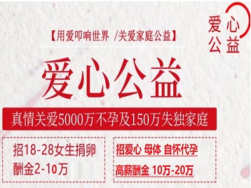 右江捐卵助孕生子 爱心志愿者招募